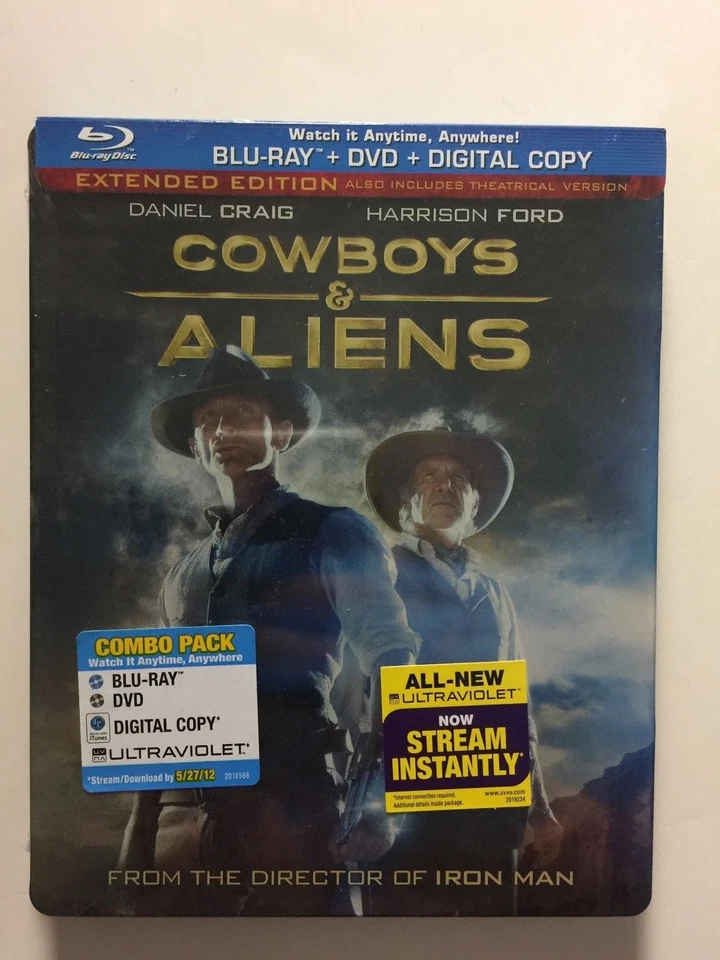 Cowboys & and Aliens Steelbook Target Blu Ray Movie OOP RARE Limited