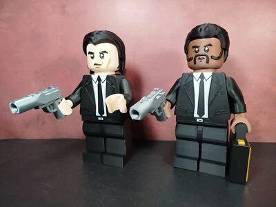 PULP FICTION impreso en 3D inspirado en el estilo de LEGO "NO LEGO" 22 cm  - Imagen 1 de 4