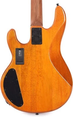 Sterling by Music Man StingRay HH RAY34HH Poplar Burl, Amber - Image 1 of 4