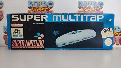 SUPER NINTENDO GIG SUPER MULTITAP MULTI TAP ORIGINALE NEW DEADSTOCK HUSDON SOFT - Immagine 1 di 4