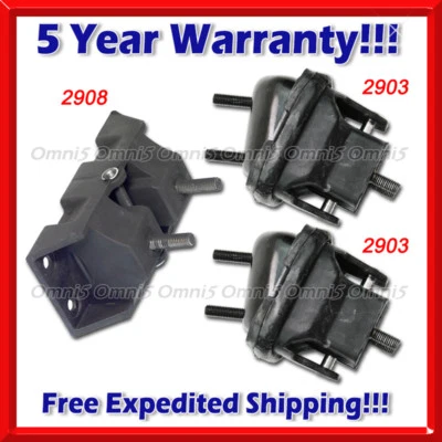 L131 Fits: 98-04 Chrysler Concorde/ 99-04 300M 3.2L 3.5L Motor & Trans Mount Set - Image 1 of 4