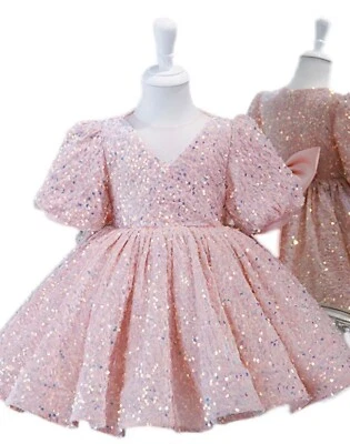 Toddler girl sequin dress, party wear, birthday, special occasion - size 2-3 - image 1 of 4