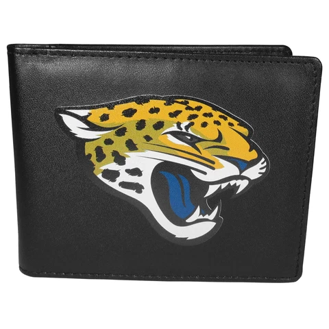 Siskiyou Sports NFL Unisex Jacksonville Jaguars Bi-fold Wallet Large Logo Cover