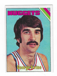 1975-76 TOPPS GEORGE IRVINE #320 DENVER NUGGETS