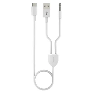 Stereo Aux Headphone Cable Two-in-one Connection Wire Line for Most USB C Tablet - Zdjęcie 1 z 8