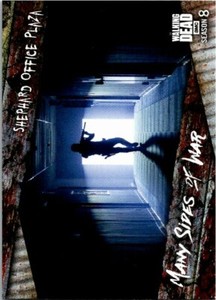 2018 Topps The Walking Dead Season 8 Part 1 Many Sides Of War Card #SW-6 Plaza 