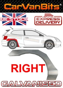 FÜR HONDA CIVIC 01-05 3 TÜRER RADLAUF REPARATUR KÖRPERVERKLEIDUNG KOTTERFLÜGEL RECHTS - Bild 1 von 5