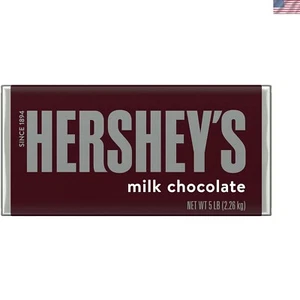Giant 5 lb Milk Chocolate Bar - Kosher Gluten-Free Treat for Special Occasions - Picture 1 of 4