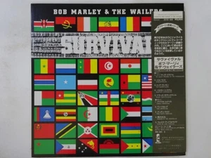 Bob Marley & The Wailers Survival Island Records 20S-88 Japan VINYL LP OBI - Picture 1 of 3