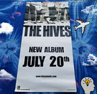 THE HIVES POSTER,TYRANNOSAURUS HIVES ALBUM RELEASE,RECORD STORE PROMO,RARE,EXC.!