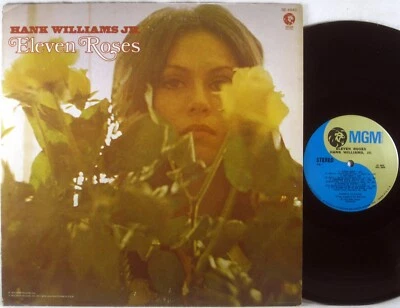 MGM Hank Williams Jr. 1A/1A ED1 ELEVEN ROSES 1972 SE-4843 EX/EX+ - Image 1 of 2