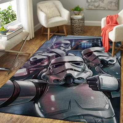 Star Wars Area Rug Fluffy Rug Bedroom Living Room Floor Mat An-Skid Carpet Decor - Image 1 of 4