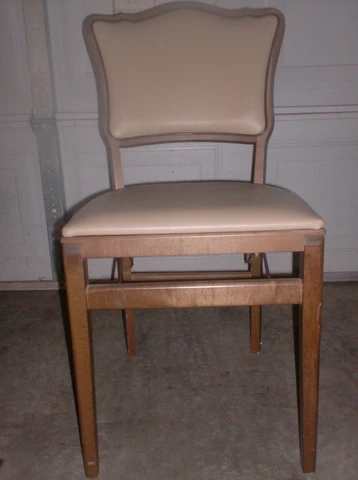 Vintage Mid-Century Stakmore Wooden Folding Chair Cover