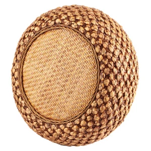 New Tatami Cushion Seat Mat Natural Futon Pillow Round Floor Pad Yoga Tea 16x16 - Picture 1 of 15