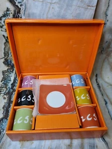 ESPRESSO Set LA DOLCE VITA Consists Of 6 Cups with Saucers, Packed in Gift Box - Picture 1 of 5