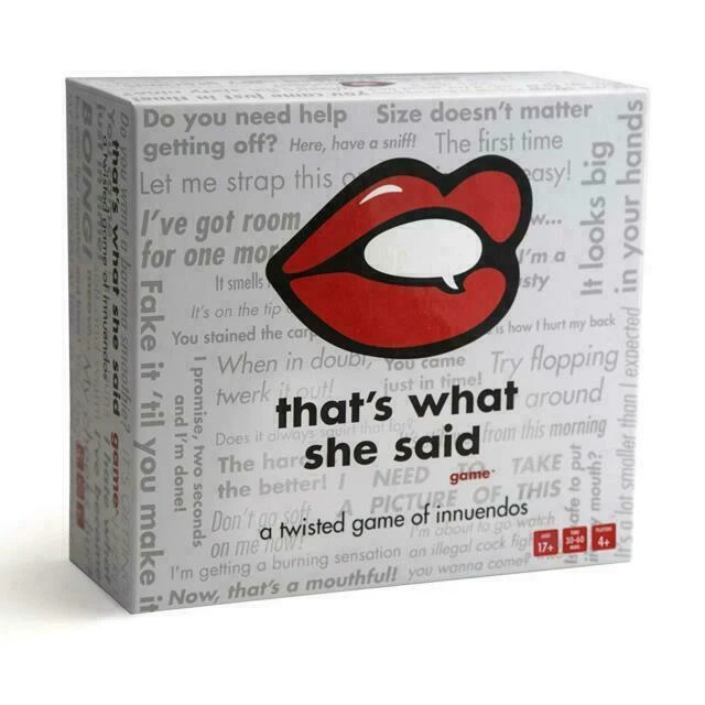 That's What She Said The Party Game of Twisted Innuendos - TWS13777245