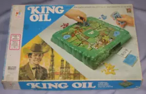 King Ölspiel von Milton Bradley komplett fair/guter Zustand Vintage 1974 - Bild 1 von 6
