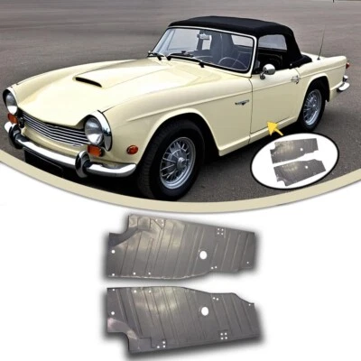 1963 1964 1965 1966-1976 TRIUMPH TR4 TR4A  TR250  TR6 FRONT FLOOR PANS 2Pc. Kit - Image 1 of 3