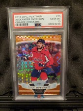 2019-20 O-pee-chee Platinum Alex Ovechkin Orange Checkers 14/25 PSA 10 POP 3 