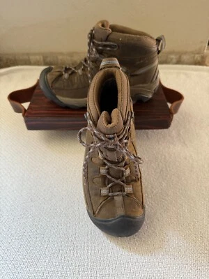 Keen Targhee II Mid Damen 7,5 EU 38 Wanderschuhe Sneaker braun wasserdicht Spitze - Bild 1 von 4