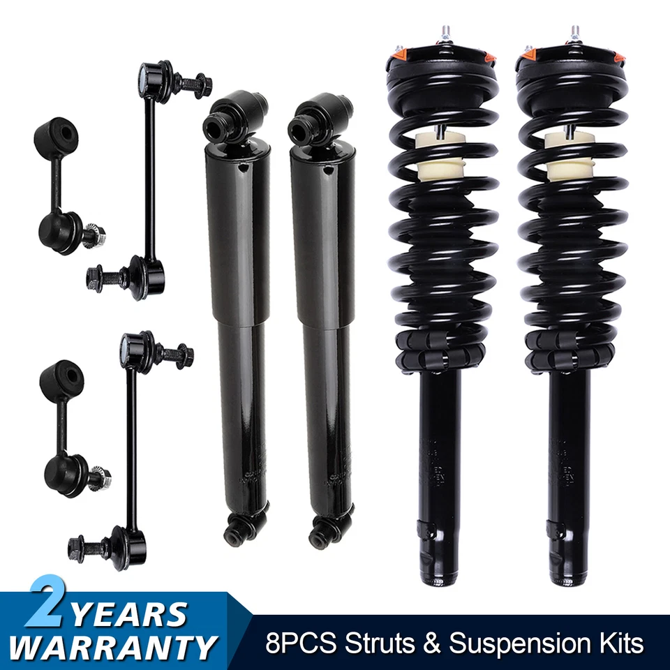 Front and Rear Struts Shock Absorbers Sway Bars For 2010 2011 2012 Ford FUSION - Image 1 of 4