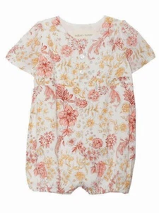 Mabel + Honey NEW Baby Girls One Piece Romper Rose Floral NWT - Picture 1 of 2