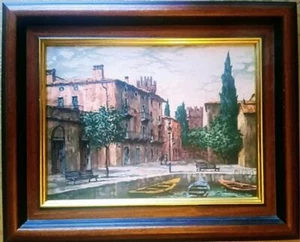 VENICE 1 Original Framed Impasto Impressionist Oil Painting BY Michele Vian - Picture 1 of 3