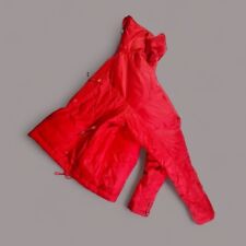 Y-3 Yohji Yamamoto Mens Red Down Puffer jacket Quilted Hooded Quilt  size M
