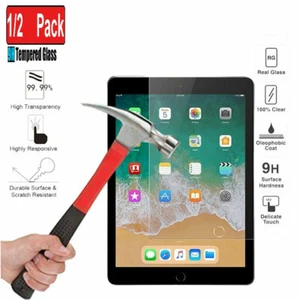 Tempered Glass Screen Protector For iPad 10.5 9.7 7th 4th 5th Air Pro Mini 2 3 4 - Picture 1 of 12