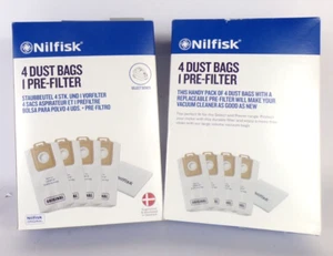 Nilfisk 8 Sacs aspirateur + 2 Pré filtre pour Select series - Imagen 1 de 1