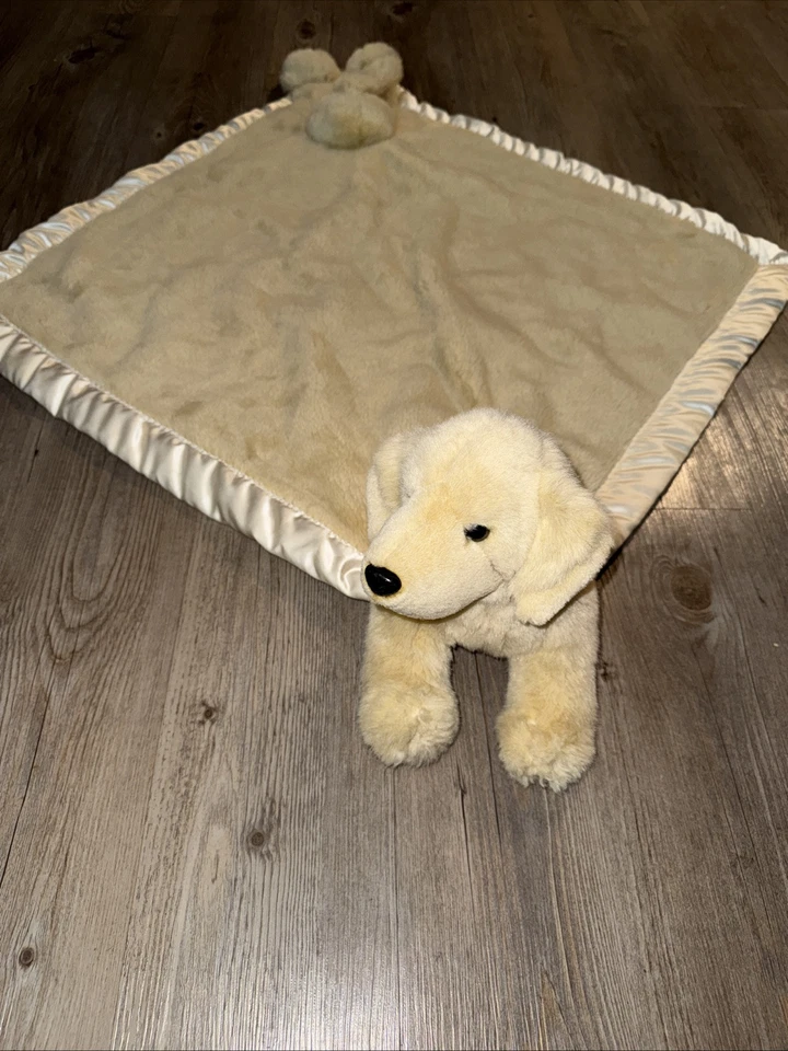 My Banky Baby Lovey Security Blanket Golden Retriever Puppy Plush Satin Trim EUC - Image 1 of 4