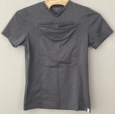 NUEVO SIN ETIQUETAS LALABU Camisa Papá Para Hombres Talla XL Gris Canguro Bolsa Portabebés Foto 1 de 4
