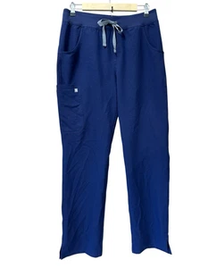 FIGS Women Yola Yoga Waist Medium Tall M/T Navy Blue Scrubs Pants - Picture 1 of 9