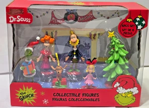 Dr Seuss Cómo el Grinch robó la Navidad 6 piezas figuras coleccionables - Imagen 1 de 5