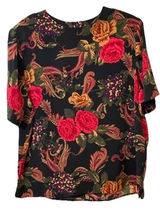 Vintage Alfred Dunner Bluse Größe 18 PTP 25 Länge 27 Zoll - Bild 1 von 7