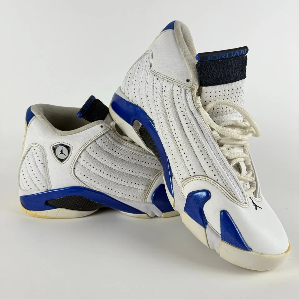 Nike Air Jordan 14 Zapatillas Retro Hyper Azul Real/Blanco Para Hombre 8 487471-104 Foto 1 de 4