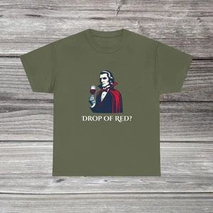 Halloween Wine Lover Tee, Halloween Shirt, Gothic Humor Tee, funny t-shirt - Picture 1 of 21
