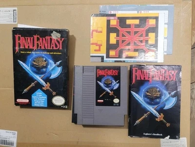 Final Fantasy (Nintendo NES) Complete CIB Authentic Original Maps Manual TESTED - Image 1 of 4