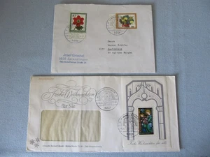 BRD 1970-1979;  2Briefst.  aus "Himmmelsthür"  BRD Mi.Nr.827, Berlin473+Block 8 - Bild 1 von 3