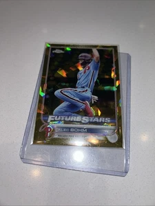 Alec Bohm 2022 Topps Chrome Sapphire Gold #452 10/50 Baseball Card Future Stars - Picture 1 of 8