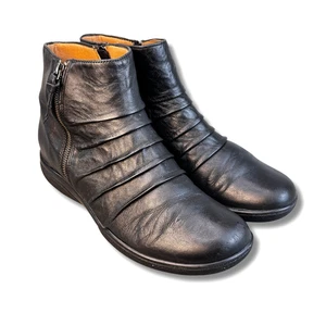 Clarks stivaletto donna Kearns blush ammortizzato morbido taglia 12 nero zip lati - Foto 1 di 12