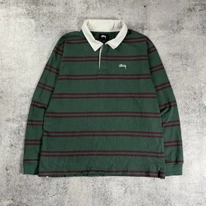 Stussy Rugby Shirt gestreift Herren Größe L - Bild 1 von 10