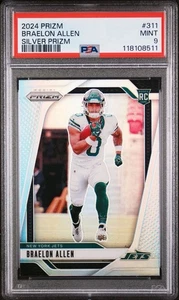 2024 Panini Prizm Football Braelon Allen Rookie Rc Silver Prizm #311 PSA 9 Mint - Bild 1 von 3
