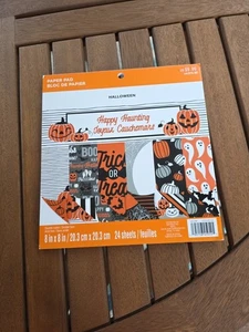 Halloween Happy Haunting 24 Sheets 8 X 8 Double Sided Pad Of Cardstock - Picture 1 of 7