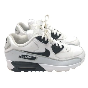 Nike Airmax 90 White/Black Kids Sneakers Size 7Y / 833412-104 - Picture 1 of 8