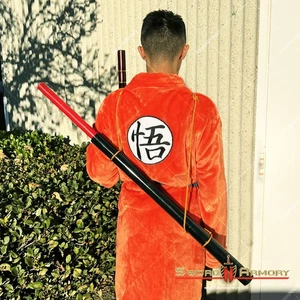 40.5” Goku Foam Power Pole Staff Back Scabbard Fantasy Anime Cosplay Prop - Picture 1 of 7