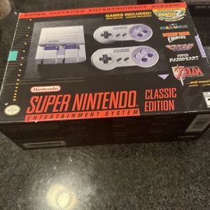 Genuine Super Nintendo Classic SNES Mini Edition Retro Games 20000+ HDMI Console - Picture 1 of 6