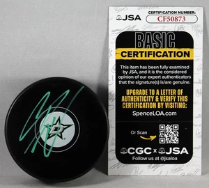 CASEY DESMITH SIGNED DALLAS STARS Puck NHL STAR HANDSIGNIERT +JSA COA - Bild 1 von 2