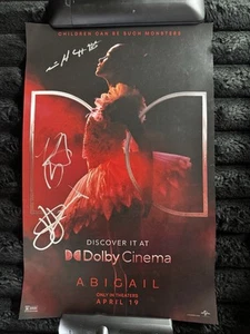 Abigail 11*17 poster signed by cast horror film - Bild 1 von 4