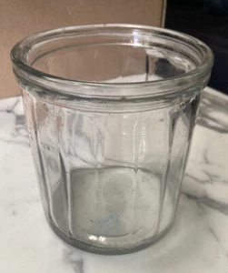 Vintage Clear Glass Jar 4.5” x 5.5” Marked 2136-2 Apothecary Canister Wide Mouth - Picture 1 of 8